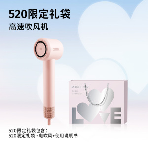 博锐情人节礼物高速电吹风大功率家用护发吹风负离子风力速干送女友送妈妈PH1650