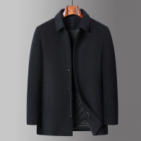 中老年行政羊毛夹克秋冬新款加棉加厚商务休闲爸爸装中长羊毛夹克_1