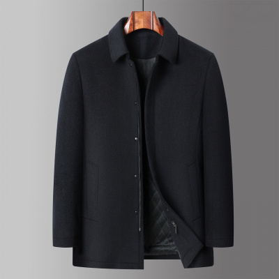 中老年行政羊毛夹克秋冬新款加棉加厚商务休闲爸爸装中长羊毛夹克_1