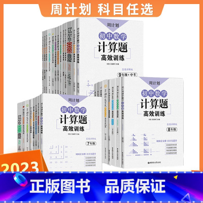 文言文高效训练120篇 九年级/初中三年级 [正版]周计划 初中数学计算题高效训练789年级上册下册几何综合题 代数综合