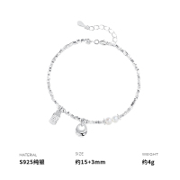 925纯银银坨坨小福包手链女手饰小众复古国风时尚闺蜜礼物送女朋友老婆情人节七夕生日礼物