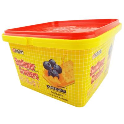 向日葵SunflowerCrackers饼干蓝莓味夹心饼干800g盒装