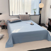 雅鹿全棉水洗棉四件套YLZZLY24(花色:翠竹蓝格)200*230cm/套