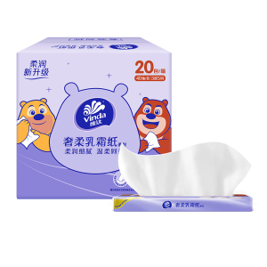 维达熊出没奢柔乳霜纸3层S码40抽20包 奢柔保湿婴儿纸巾便携式柔软鼻敏感母婴宝宝手口安心用乳霜纸