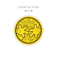 周大福 迪士尼经典 米奇 定价足金黄金金章金片 EOR1088