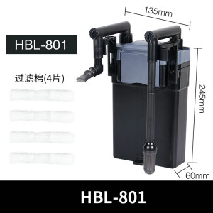 过滤桶鱼缸外置壁挂式过滤器小型缸过滤系统整套瀑