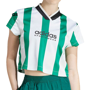 adidas/阿迪达斯短袖T恤TIRO CRO T运动休闲V领短款女装IM4997 C