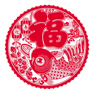 锦瑞星新年静电贴加厚10张窗花55*55cm/包