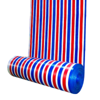 XD JX.XINGDIAN 双面覆膜彩条布 加厚 6*50米 /卷