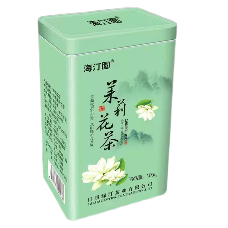 海汀园 茉莉花茶 100g 罐