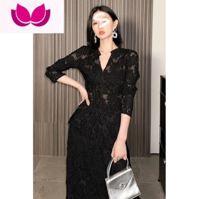 七斓2023韩剧小香风名媛干练气质独特上衣蕾丝套装女御姐职业套裙