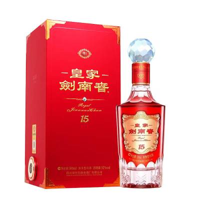 剑南春皇家15 52度500ml 单瓶装 浓香型 礼赠佳品
