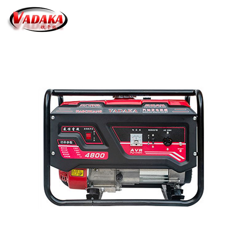 VADAKA便携式户外汽油移动式220v小型商用发电机6.5kw等功率电启动台