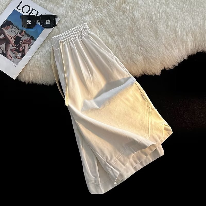 夏季男装立体外穿短裤男士潮流休闲直筒五分裤宽松中裤
