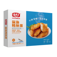 海天下 冷冻深海鳕鱼排 310g *2盒装 鳕鱼条 海鲜生鲜水产