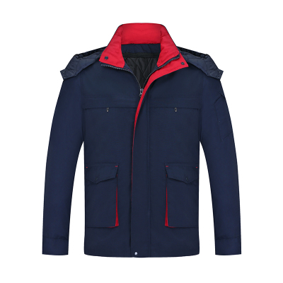 NEWLAKE冬季工作服棉衣加厚耐磨男士定制工地劳保服棉服可拆卸内胆棉袄棉衣