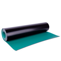 朗茨 绿色防静电橡胶板 胶垫 台垫 5mm*1m*10m 1卷
