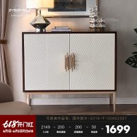 餐厅餐边柜轻奢后现代玄关柜间厅柜客厅隔断柜白色进鞋柜大容量