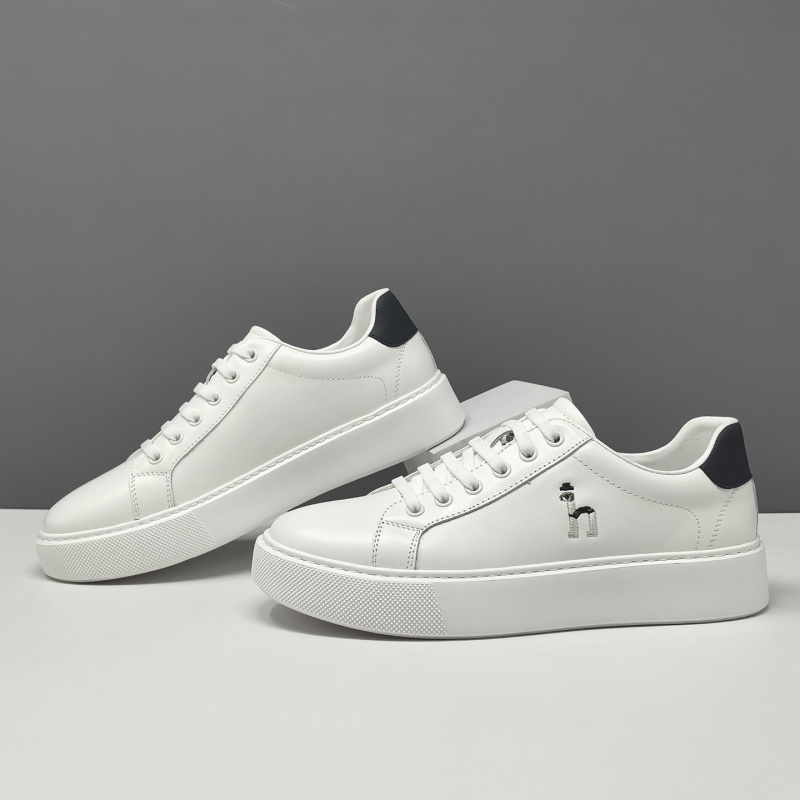 真皮板鞋男款潮流百搭欧洲站男鞋男士高端休闲鞋轻奢一脚蹬懒人鞋