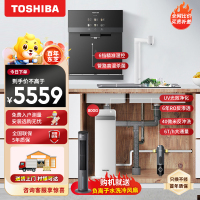 东芝(TOSHIBA)800G 直饮水净水器 双管杀菌 6年RO反渗透 TQ40-01+TSC800+TG-12净水套装