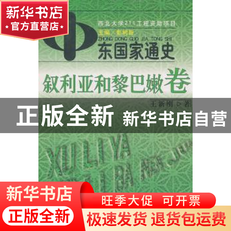 正版 中东国家通史:叙利亚和黎巴嫩卷 彭树智 主编,王新刚 著 商