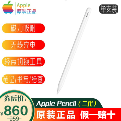ApplePencil苹果原装二代笔适用于11/12.9英寸iPadPro/iPadAir第四代