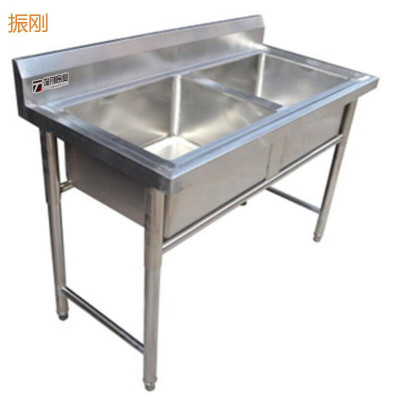 振刚 不锈钢双眼水池 1200*700*800 台