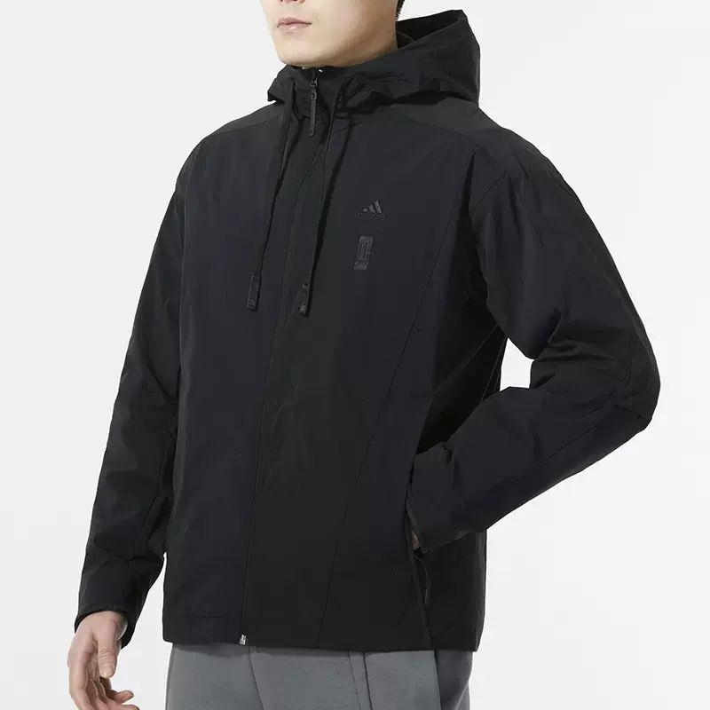 adidas/阿迪达斯连帽外套武极系列加绒保暖梭织男装夹克IX4287 C