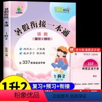 暑假衔接一本通[语文+数学] 一升二 [正版]暑假衔接一本通一年级下册暑假作业全套语文数学人教版小学一升二专项训练升二年