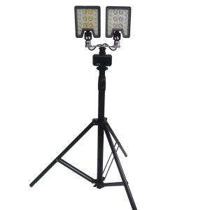 驰洛科 CLZY5103 21V 2*60W IP66 LED光源 便携式移动工作灯 (计价单位:台) 黑色 黑色 60W