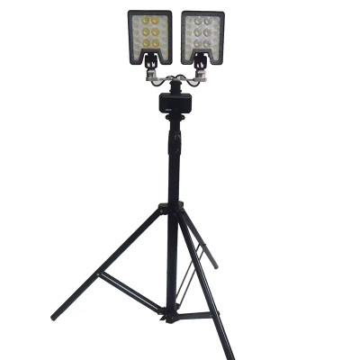 驰洛科 CLZY5103 21V 2*60W IP66 LED光源 便携式移动工作灯 (计价单位:台) 黑色