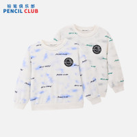 [新品5折价:79元]铅笔俱乐部童装2025秋装新款男童卫衣中大童印花T恤儿童圆领长袖上衣