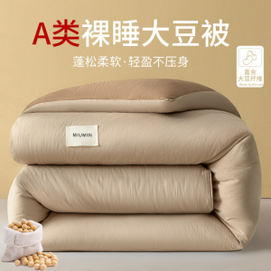 大豆纤维被a类大豆被子冬季厚款双人被芯宿舍单人冬被酒店秋冬被