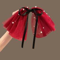 轻奢蝴蝶结发饰女夹子头饰2023新款后脑勺半扎发发夹弹簧夹发卡送女朋友老婆情人节七夕生日礼物