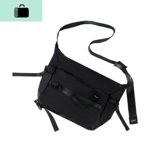 斜挎包男机能单肩包女学生工装包大容量旅游包潮牌嘻哈邮差包insNEW LAKE 黑色健身包 黑色健身包