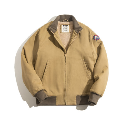 NEWLAKE马登工装美式复古二战M1942坦克服棉衣狂怒夹克军旅风立领外套男棉衣