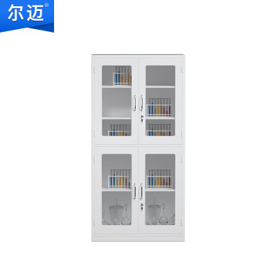 尔迈 药品柜铁皮柜试剂柜实验室化学品安全柜防腐蚀柜仪器柜样品柜 上下对开玻璃门
