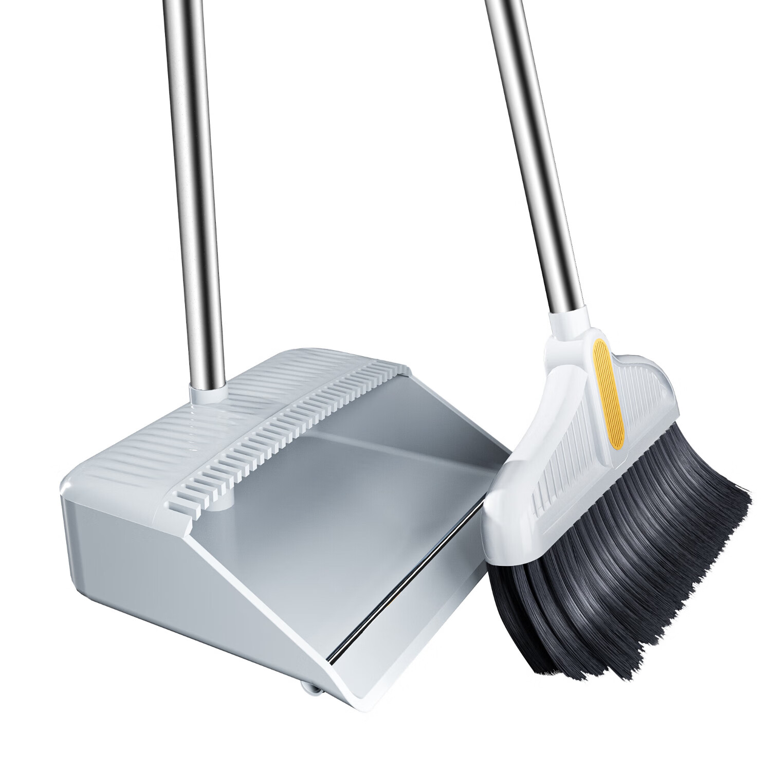 百家好世bjhs1-0937扫把簸箕套装-大号灰色梳齿扫把+簸箕(嵌金属管)