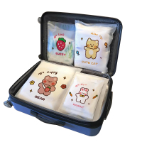 旅行收纳袋衣服衣物内衣内裤分装透明密封袋出差行李箱整理包1929