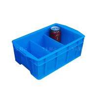 翌嘉YJ4120651 蓝色塑料收纳分格分类螺丝配件多格盒 3分格 355*225*127