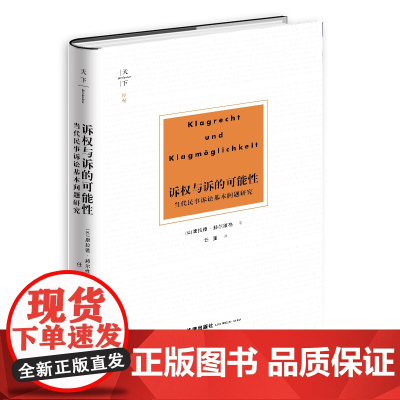 D正版 诉权与诉的可能性:当代民事诉讼基本问题研究 赫尔维格 法律出版社 法律保护请求权论 诉的可能性 保