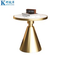 珂攸洋边桌金色白面600*600*600mm张