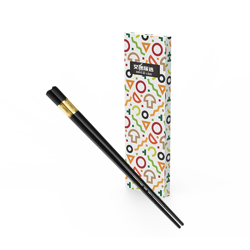 艾逸瑶选 CJ-21025-10 筷乐金福合金筷五双装