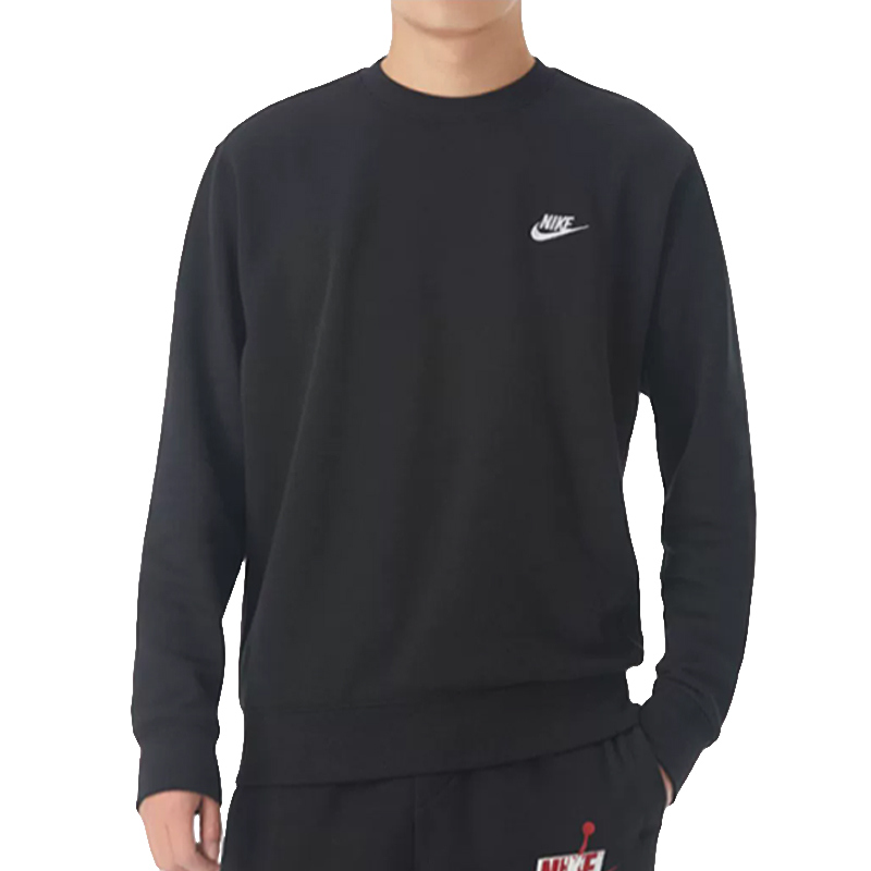 NIKE/耐克卫衣运动休闲加绒保暖针织圆领男装套头衫BV2663-010 C
