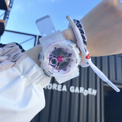 番茄网红手表女ins风简约气质中学生森系原宿学院风独角兽电子表同款