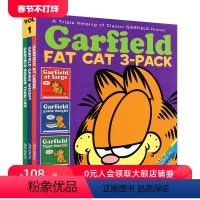 [正版]英文原版 Garfield Fat Cat 3-Pack #1 加菲猫漫画 三合一 1 经典趣味幽默漫画 儿童