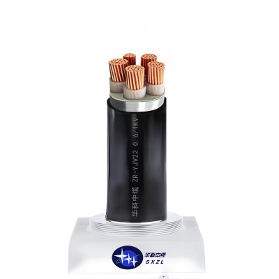 华科中缆 铜芯 低压电源线 YJV22-0.6/1KV 4*150+1*70 米