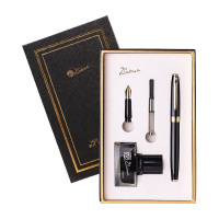 毕加索钢笔套装哑光烤漆贴合皮肤握感舒适双笔尖搭配PS-717