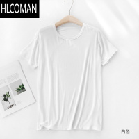 HLCOMAN基础款夏季莫代尔薄款短袖男士T恤半袖圆领打底体恤衫冰丝外穿