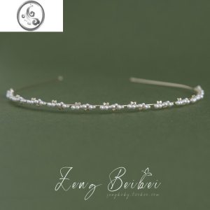 JiMi精致温柔珍珠发箍 森系仙女百搭头箍 简约珍珠外出头饰品超仙发卡 星辰碎片